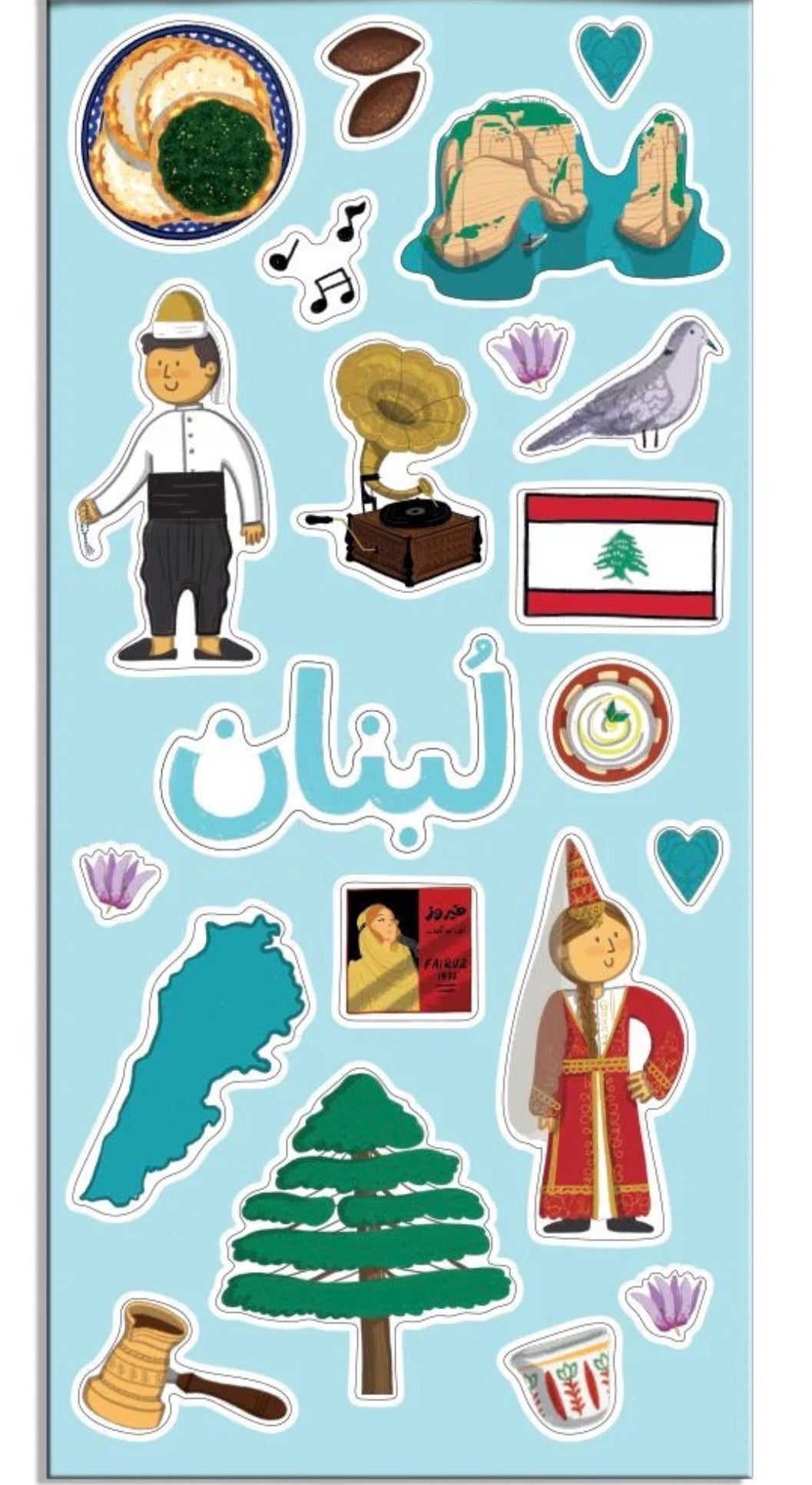 Lebanon (Waterproof Stickers)