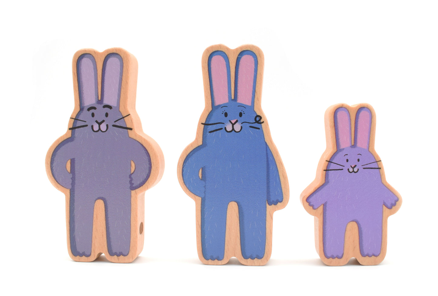 Wooden Figurines - Arnoob's Family - عائلة أرنوب - خشبية